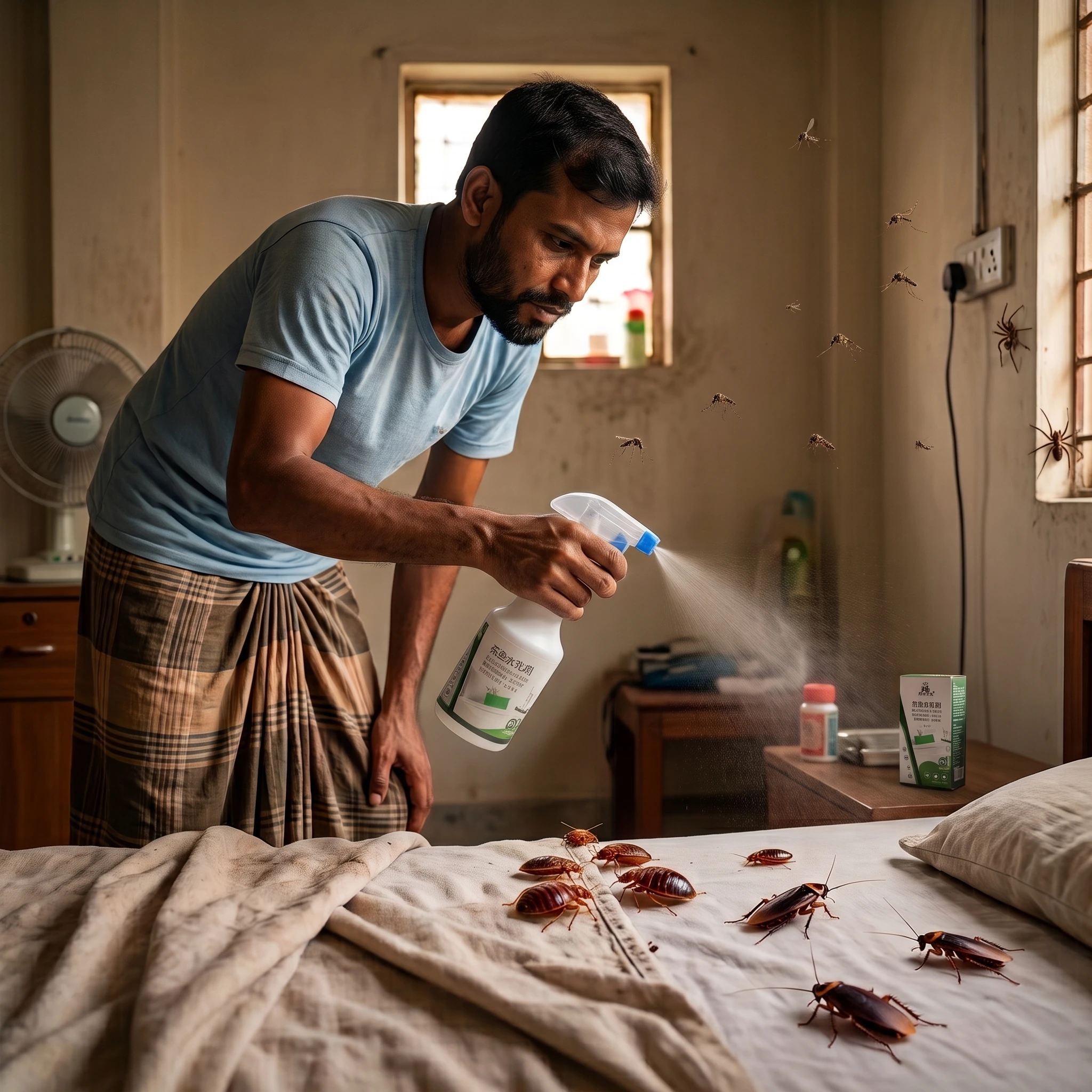 Kangyu 300ml Multi-Insect Killer for Bedbugs/ছাড়পোকা, Cockroaches, Mosquito, Mite, Fleas & Ants - Image 2